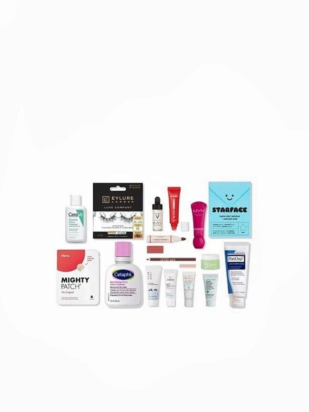 Skincare and makeup Product Assortment